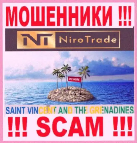 Niro Trade осели на территории Сент-Винсент и Гренадины и свободно воруют средства