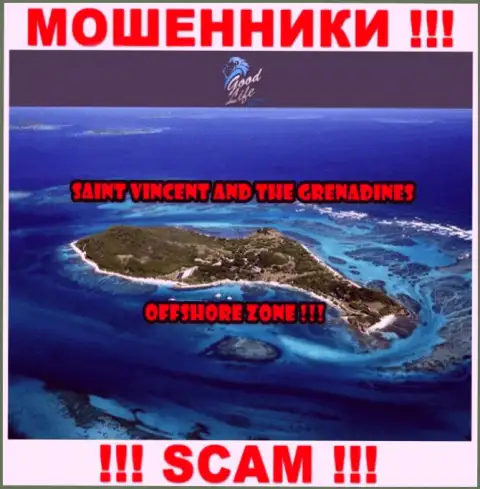 Гуд Лайф Консалтинг - это internet мошенники, имеют офшорную регистрацию на территории Saint Vincent and the Grenadines