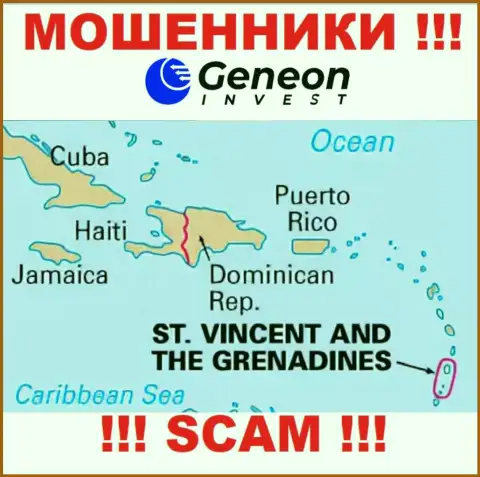 ГенеонИнвест расположились на территории - St. Vincent and the Grenadines, остерегайтесь работы с ними