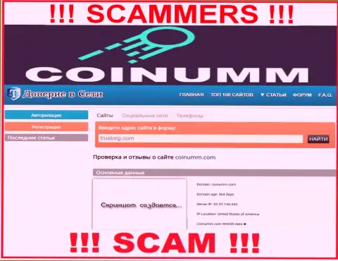 Coinumm Com thiefs was cheating for almost 2 years