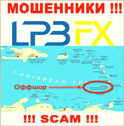 LPBFX Com безнаказанно оставляют без средств, поскольку пустили корни на территории - Saint Vincent and the Grenadines
