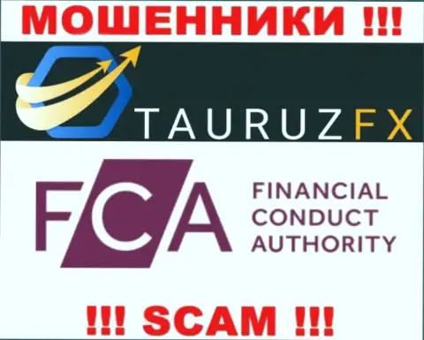 На web-сайте Тауруз ФИкс имеется информация о их мошенническом регулирующем органе - FCA
