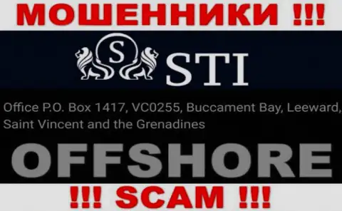 СтокТрейдИнвест Лтд - это незаконно действующая организация, расположенная в офшоре Office P.O. Box 1417, VC0255, Buccament Bay, Leeward, Saint Vincent and the Grenadines, будьте крайне бдительны