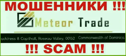 С организацией Метеор Трейд нельзя связываться, так как их официальный адрес в оффшорной зоне - 8 Copthall, Roseau Valley, 00152 Commonwealth of Dominica