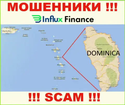 Компания InFluxFinance Pro - это воры, базируются на территории Commonwealth of Dominica, а это оффшорная зона