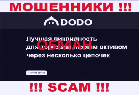 Dodo Ex - это МОШЕННИКИ, мошенничают в сфере - Crypto trading