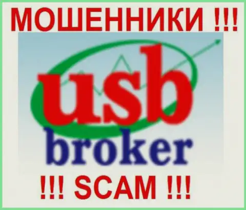 Логотип мошеннической Форекс брокерской организации ЮСБ Брокер